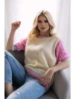 Sveter s krátkym rukávom model 178640 PeeKaBoo Sveter s krátkym rukávom model 178640 PeeKaBoo