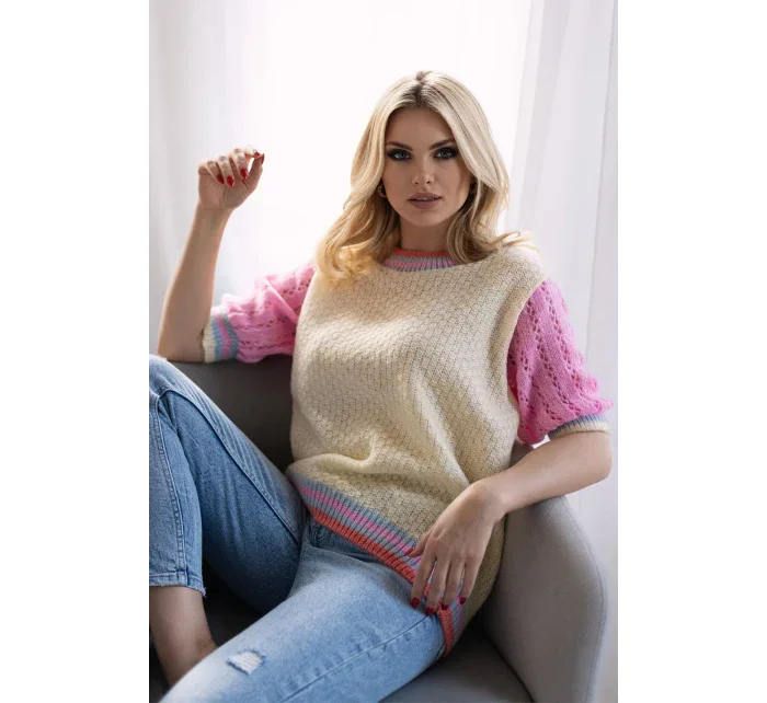 Sveter s krátkym rukávom model 178640 PeeKaBoo Sveter s krátkym rukávom model 178640 PeeKaBoo