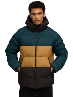 Pánska bunda Puma Mono Hooded green-brown-black 688367 75 pánské