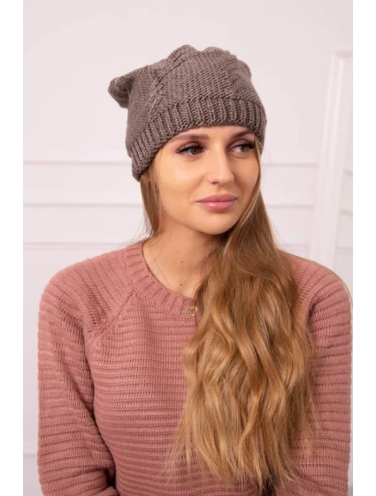 Dámska čiapka Lorena K377 mocca Dámska čiapka Lorena K377 mocca