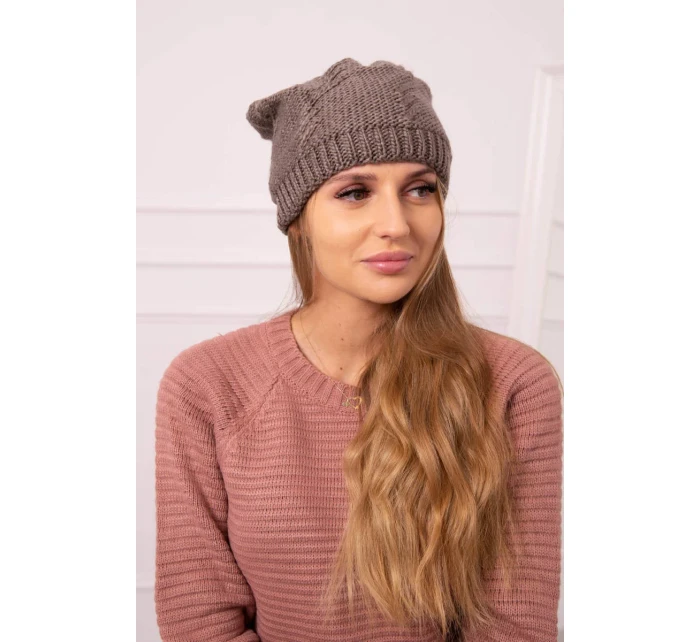 Dámska čiapka Lorena K377 mocca Dámska čiapka Lorena K377 mocca