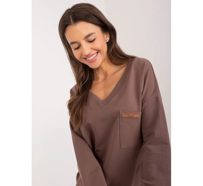 Bluzka RV BZ model 20148718 brązowy - FPrice Bluzka RV BZ model 20148718 brązowy - FPrice