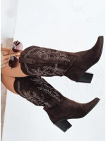 Dámske semišové kovbojské čižmy hnedé FashionStreet ZY1161 Dámske semišové kovbojské čižmy hnedé FashionStreet ZY1161