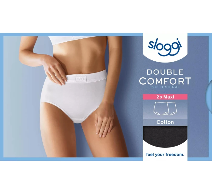 sloggi Double Comfort Maxi 2P - BLACK - SLOGGI BLACK - SLOGGI sloggi Double Comfort Maxi 2P - BLACK - SLOGGI BLACK - SLOGGI