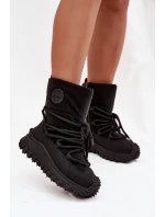 Kožené sněhule na platformě model 21728506 Černé - Lee Cooper