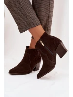 Kožené kožené boty Z model 22035877 - Zazoo Kožené kožené boty Z model 22035877 - Zazoo