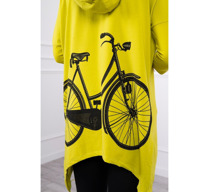 Mikina Kiwi s potlačou kolesa