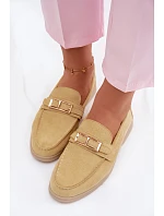Dámské mokasíny Žluté s přezkou Belinae
