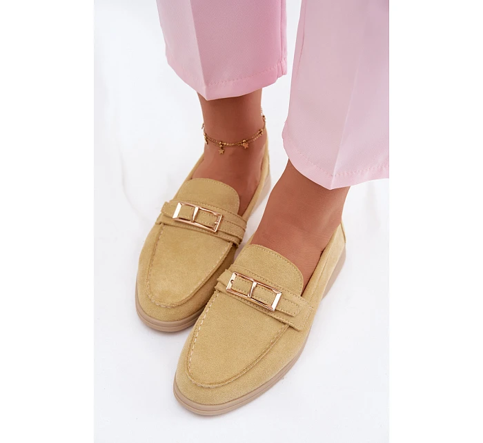 Dámské mokasíny Žluté s přezkou Belinae