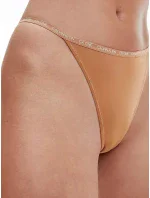 Dámske tangá 2pack QD3788E - W5K - Hnedá - Calvin Klein