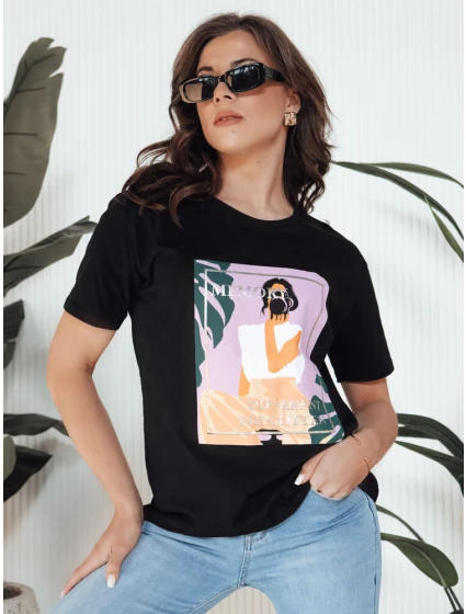 Dámske tričko MEMORY black FashionStreet RY2628