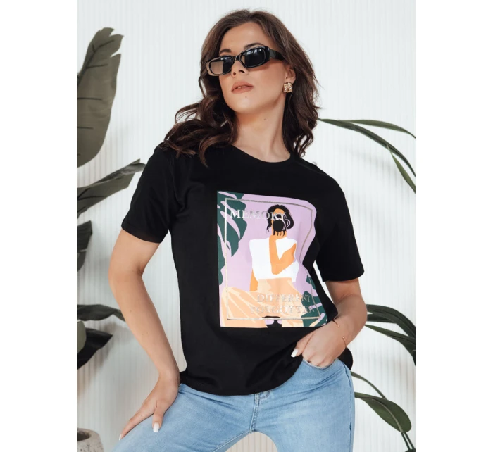 Dámske tričko MEMORY black FashionStreet RY2628