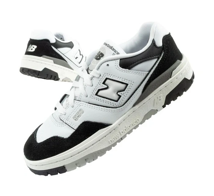 Nová rovnováha 550 Športová obuv Mládež kožené tenisky Móda čierna biela deti