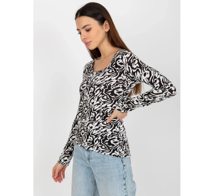 Dámska blúzka LK BZ 509198 1.49P biela a čierna - FPrice