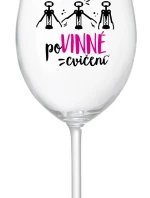 POVINNÉ CVIČENÍ - čirá sklenice na víno 350 ml