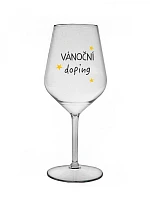 Vianočný pohár - číry nerozbitný pohár na víno 470 ml