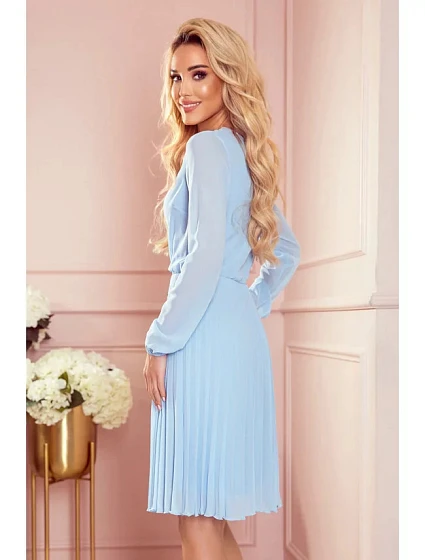 Dámské šaty Světle modrá model 21175889 - numoco Dámské šaty Světle modrá model 21175889 - numoco