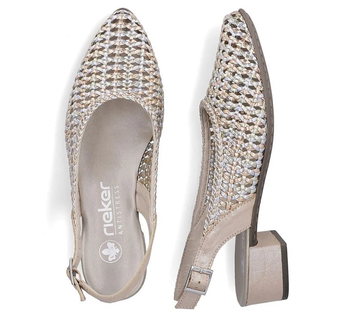 Dámské béžové sandály model 22122414 - Rieker