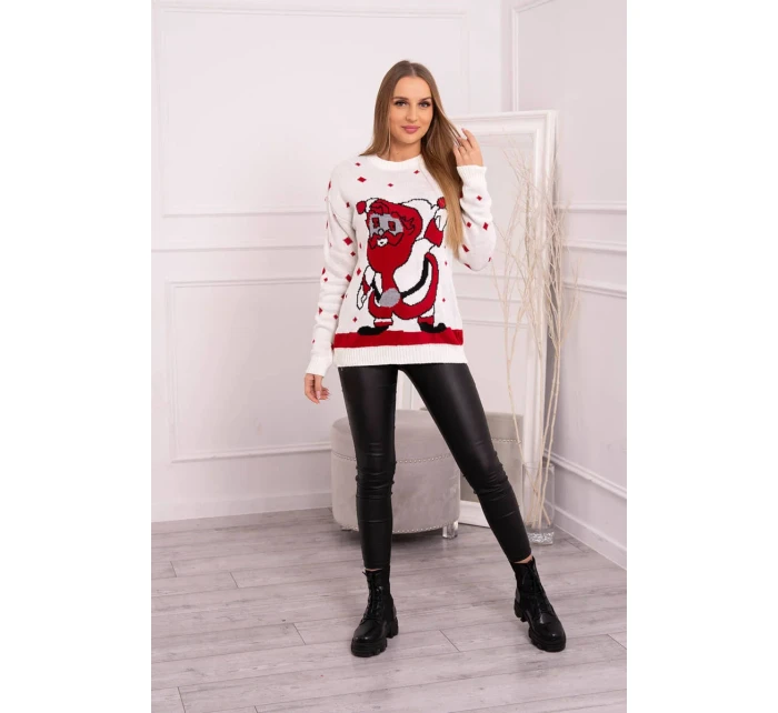 Svetr s  ecru model 18748055 - K-Fashion