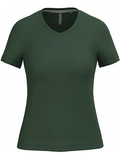 K Dámské tričko s výstřihem do V 20.K forest green model 22508241 - Kariban
