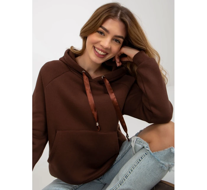 Mikina TW BL 1003.95P tmavo hnedá