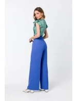 model 18360112 Halenka bez rukávů modrá - STYLOVE model 18360112 Halenka bez rukávů modrá - STYLOVE