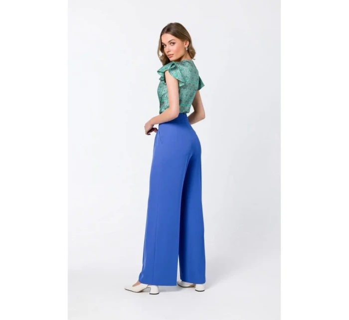 model 18360112 Halenka bez rukávů modrá - STYLOVE model 18360112 Halenka bez rukávů modrá - STYLOVE