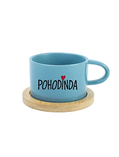 POHODINDA - modrý pohár na makrónky 200 ml