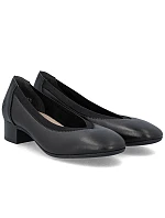 Dámské kožené lodičky model 22069758 černé - Rieker Dámské kožené lodičky model 22069758 černé - Rieker