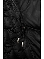 Dlhá zimná bunda slim-fit black S'west (B8201-1) Dlhá zimná bunda slim-fit black S'west (B8201-1)