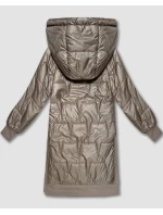 kurtka plus size z beżowa model 21339654 - S'WEST kurtka plus size z beżowa model 21339654 - S'WEST