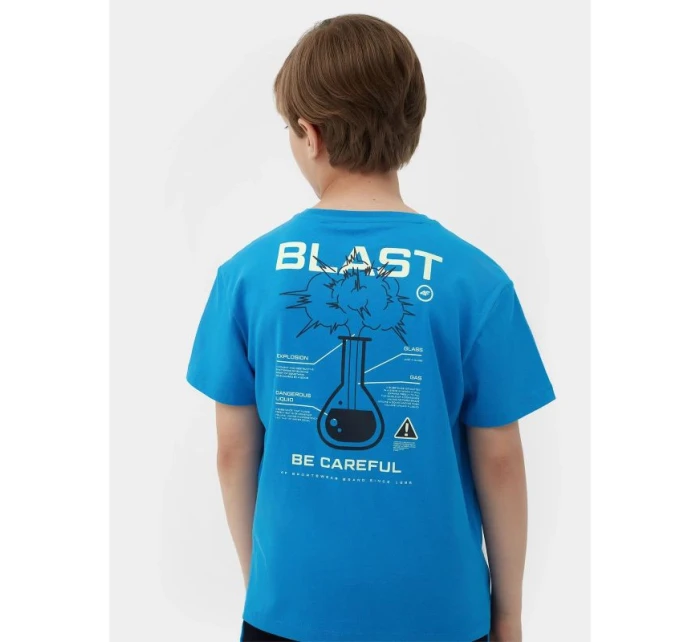 Chlapčenské tričko 4F Junior s potlačou svietiacou v tme