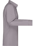 JN 677 Popelínová halenka s dlouhým rukávem model 22436583 steel - Daiber JN 677 Popelínová halenka s dlouhým rukávem model 22436583 steel - Daiber