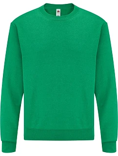 Mikina Fruit of the Loom Classic Set-In Sweat 16.2202 v retro farbe heather green