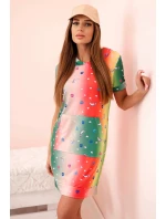 Dámske šaty bez ramienok s ozdobnými sponami béžovej farby