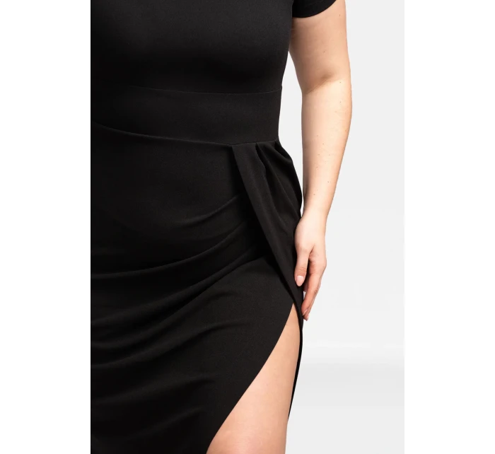 Dámske šaty SA566 čierne - Karko