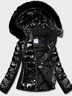 PRZEJŚCIOWA KRÓTKA KURTKA Z CZARNA model 21244607 - YES!PINK