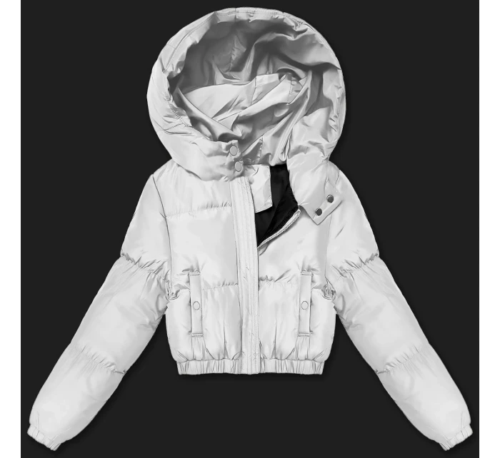 Krátka zimná bunda J Style svetlosivá (5M3260-92) Krátka zimná bunda J Style svetlosivá (5M3260-92)