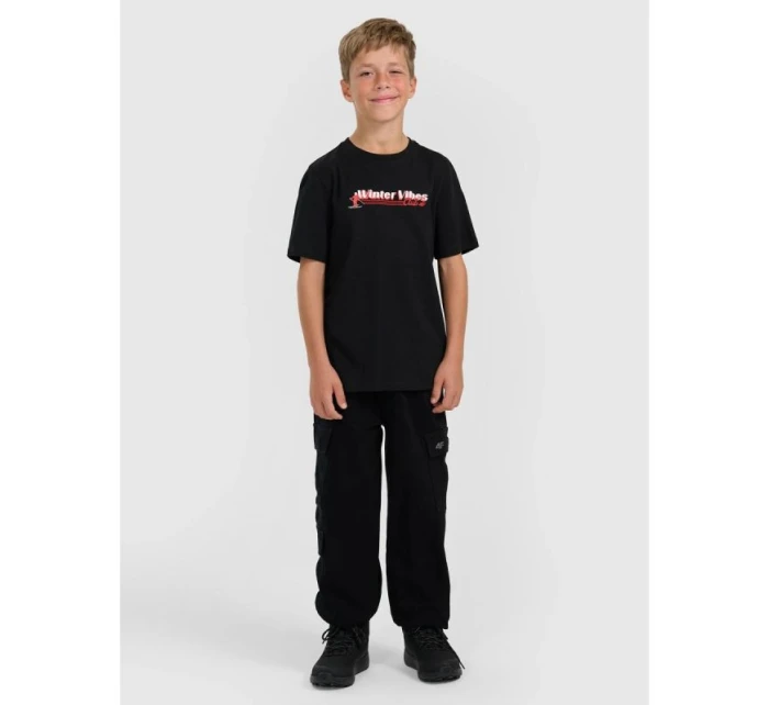 Chlapčenské tričko s potlačou 4F 4FJRAW25TTSHM3168-20S detské