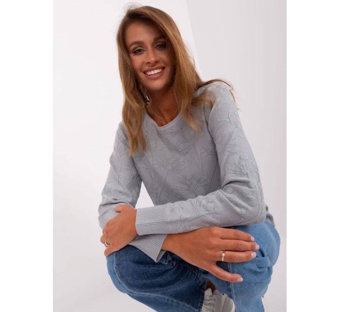 Sweter AT SW model 18895636 szary - FPrice