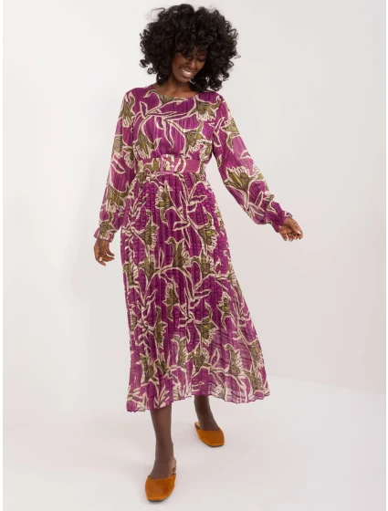 Sukienka DHJ SK model 20105291 fioletowy - FPrice Sukienka DHJ SK model 20105291 fioletowy - FPrice