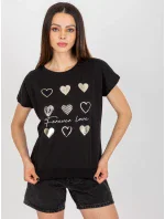 Bluzka RV BZ model 18633970 czarny - FPrice Bluzka RV BZ model 18633970 czarny - FPrice