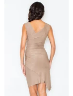 Šaty Beatrice model 18488205 Mocca - Figl Šaty Beatrice model 18488205 Mocca - Figl