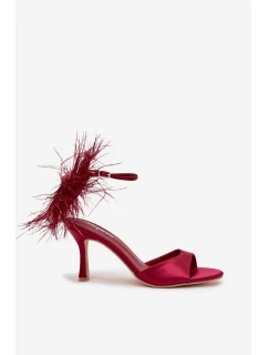 Sandále na podpätku model 222267 Krok vo veľkom štýle