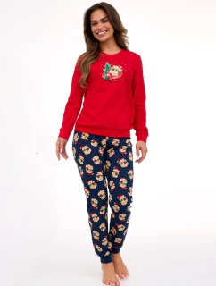 Pyžamo model 21413618 Teddy long/r Christmas S2XL dámské - Cornette
