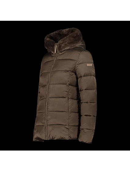 Dámská zimní bunda s kapucí sportovní zateplená hnědá model 21350748 - CMP Dámská zimní bunda s kapucí sportovní zateplená hnědá model 21350748 - CMP