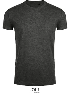 Pánske tričko SOL'S Imperial Fit „Slim Fit“ 25.0580, uhlovo šedá melírovaná