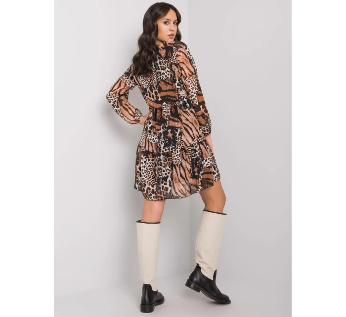 Šaty WN SK 2311 3.84 čierna a béžová