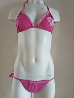 Dievčenské dvojdielne plavky 504 ružové - Paloma