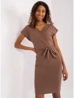 Dámske šaty RV SK 8018.91 Brown - Rue Paris Dámske šaty RV SK 8018.91 Brown - Rue Paris